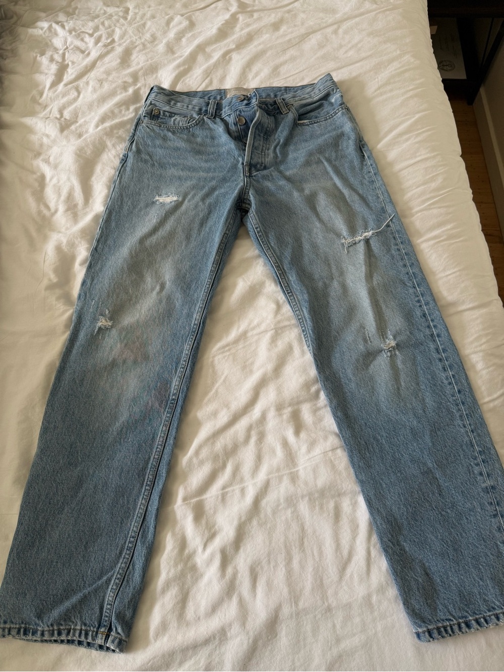 Everlane Light Blue Straight Leg Jeans 25 Regular